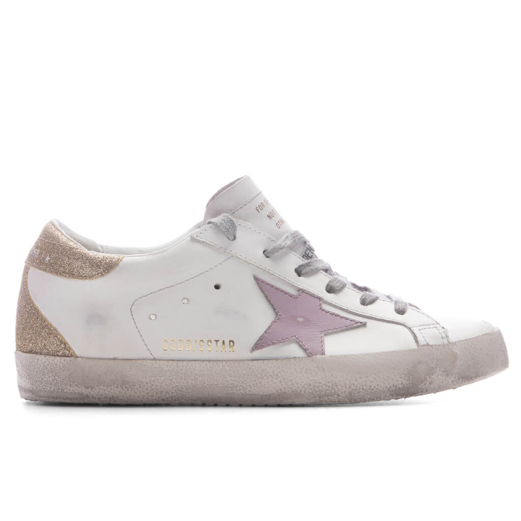 Women's Super-Star - White/Lilac/Platinum – Feature
