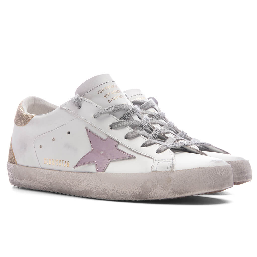 Women's Super-Star - White/Lilac/Platinum – Feature