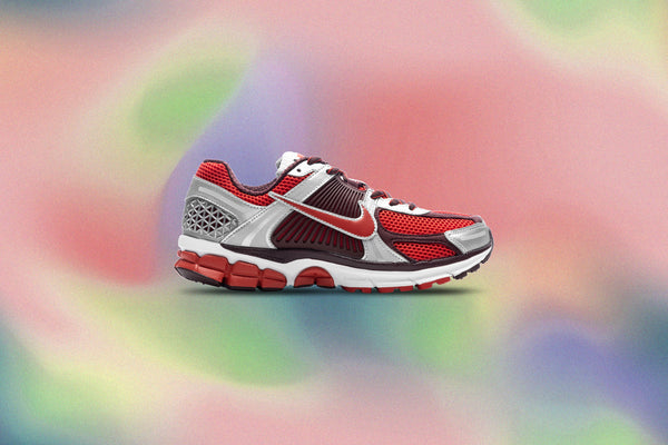Nike Zoom Vomero 5 Womens Mystic Red/Platinum - $160. Available
