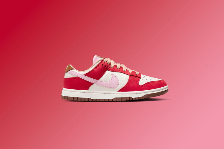 Women's Dunk Low PRM 'Bacon' Sport Red/Sheen/Sail – Feature