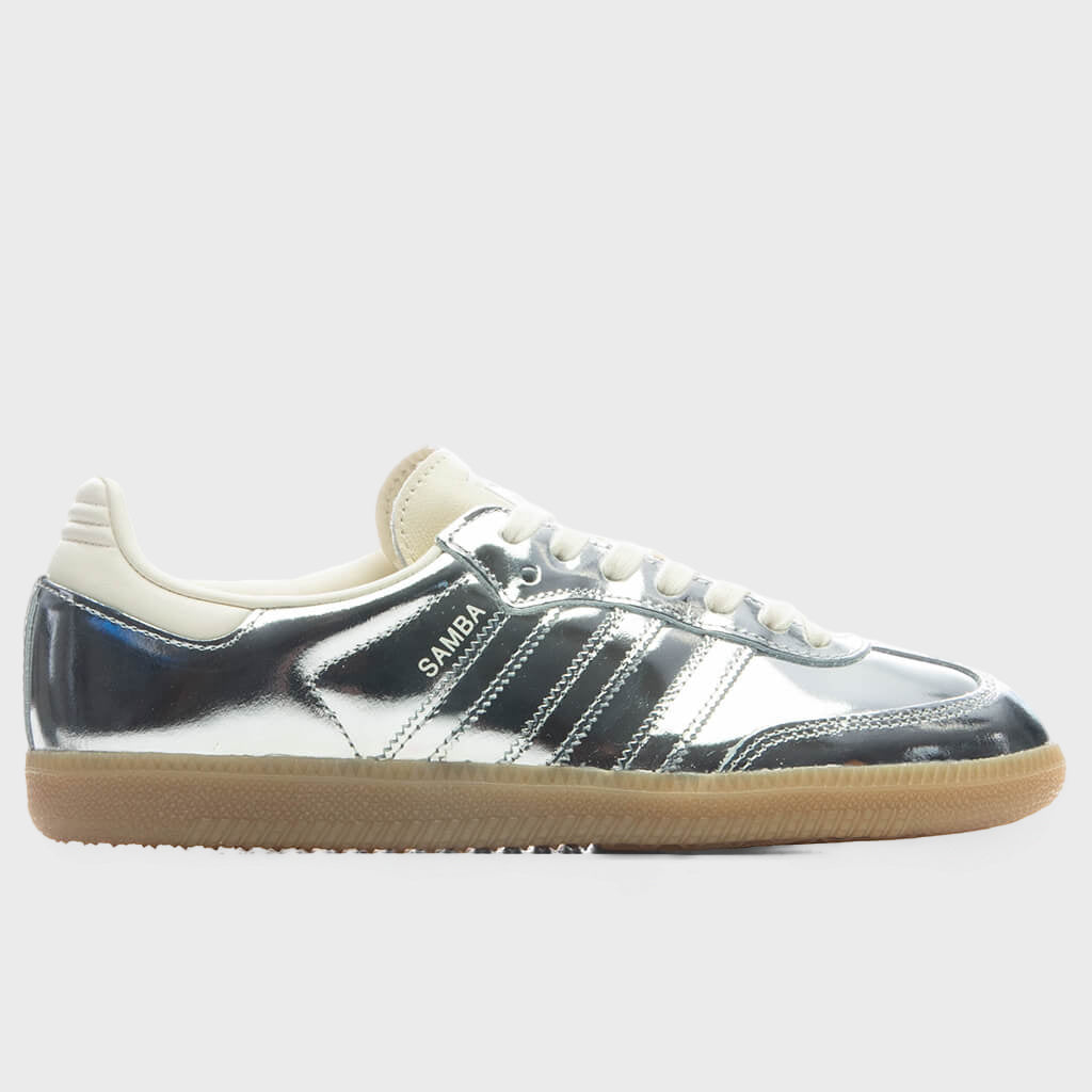 Women's Samba OG - Silver Metallic/Silver Metallic/Gum
