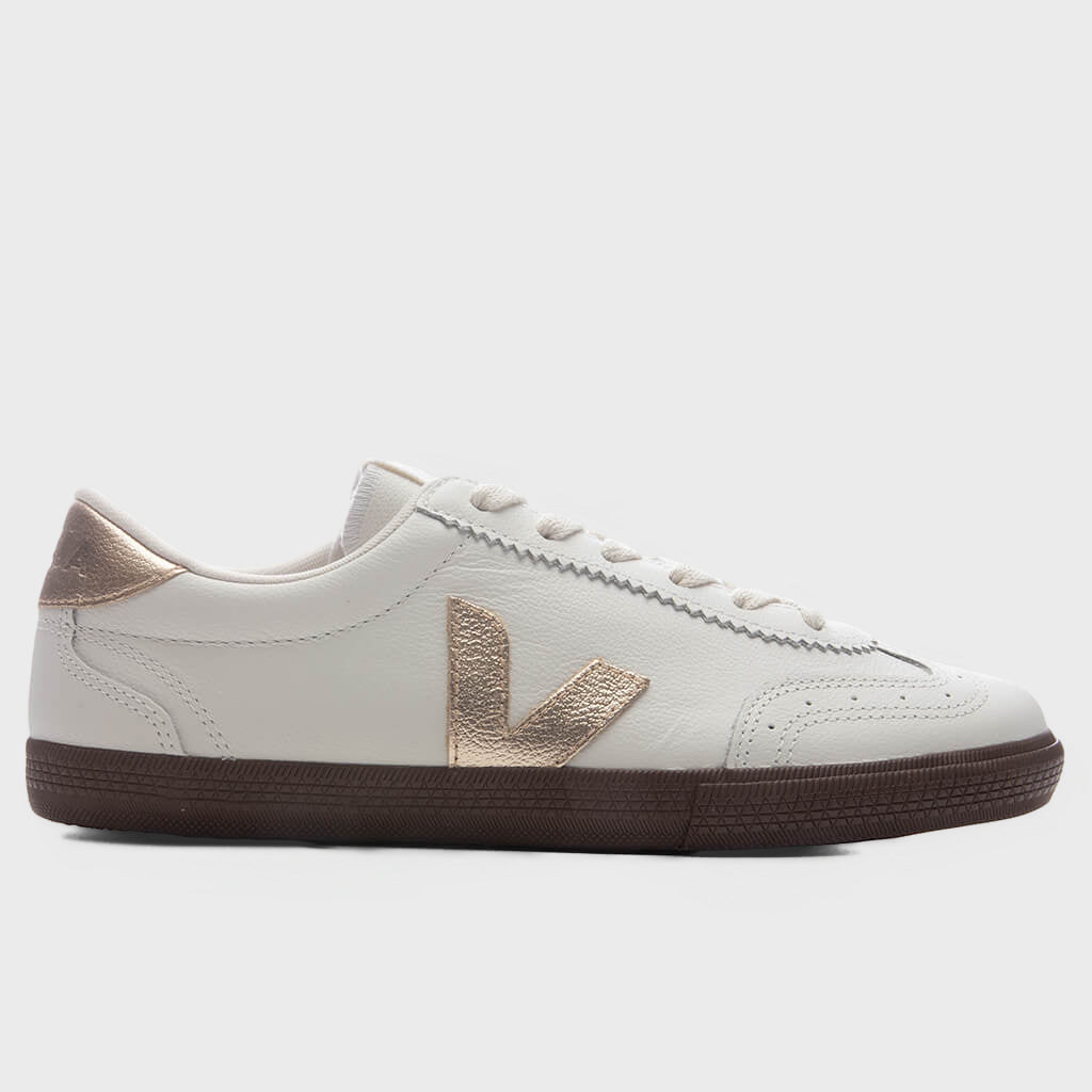Women's Volley Leather - White/Platine/Bark