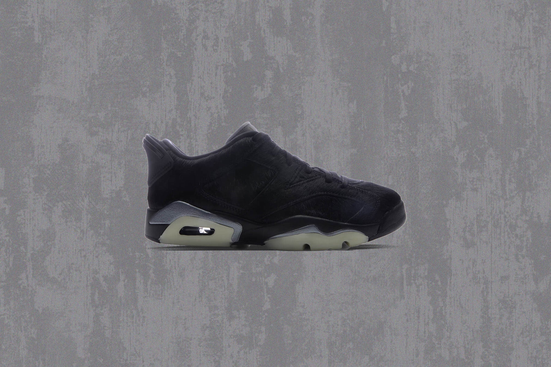 Women's Air Jordan 6 Retro Low 'Blackout' - Triple Black – Feature