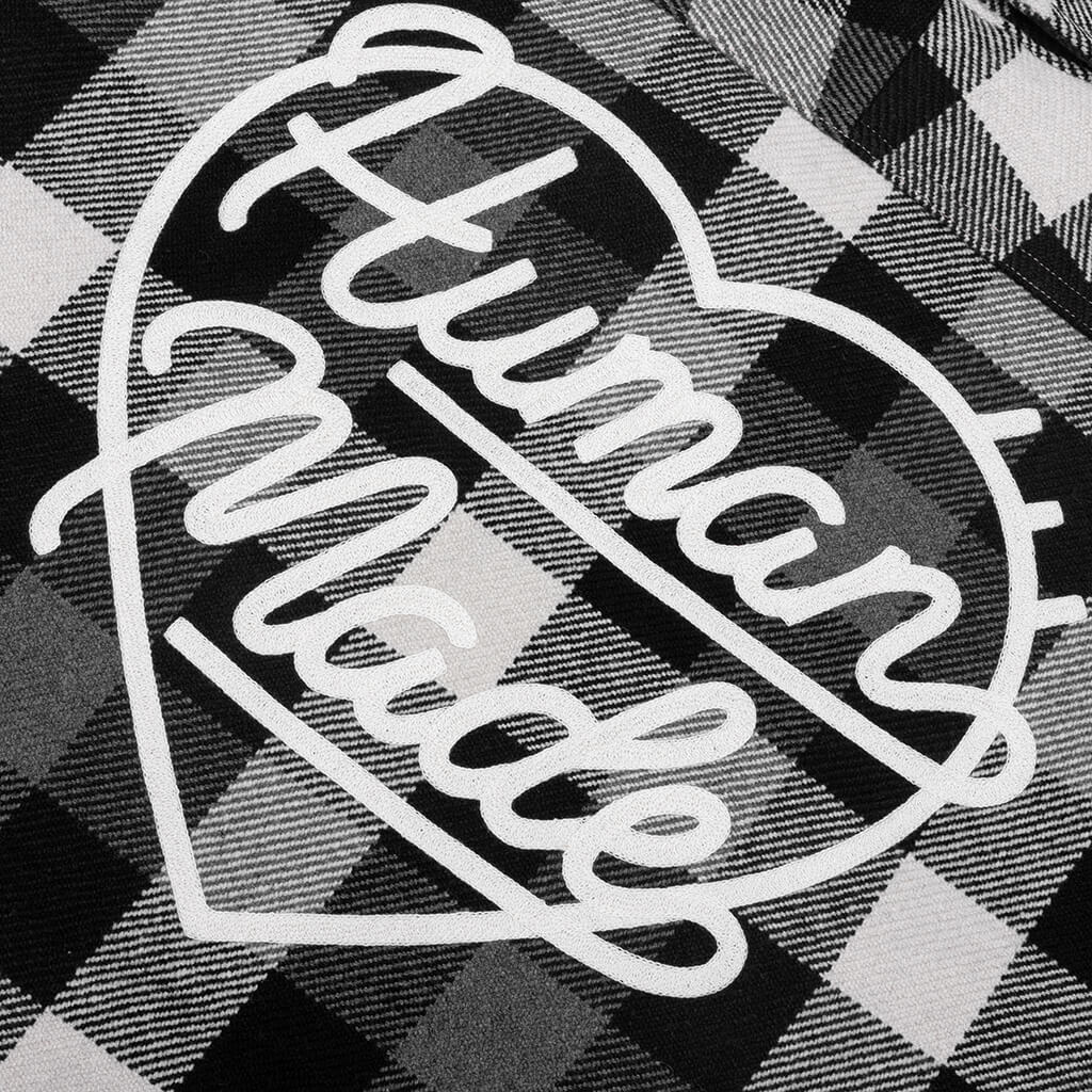 Wool Check Shirt Jacket - Black – Feature