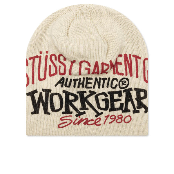 Stussy - Workgear Print Skullcap - Bone