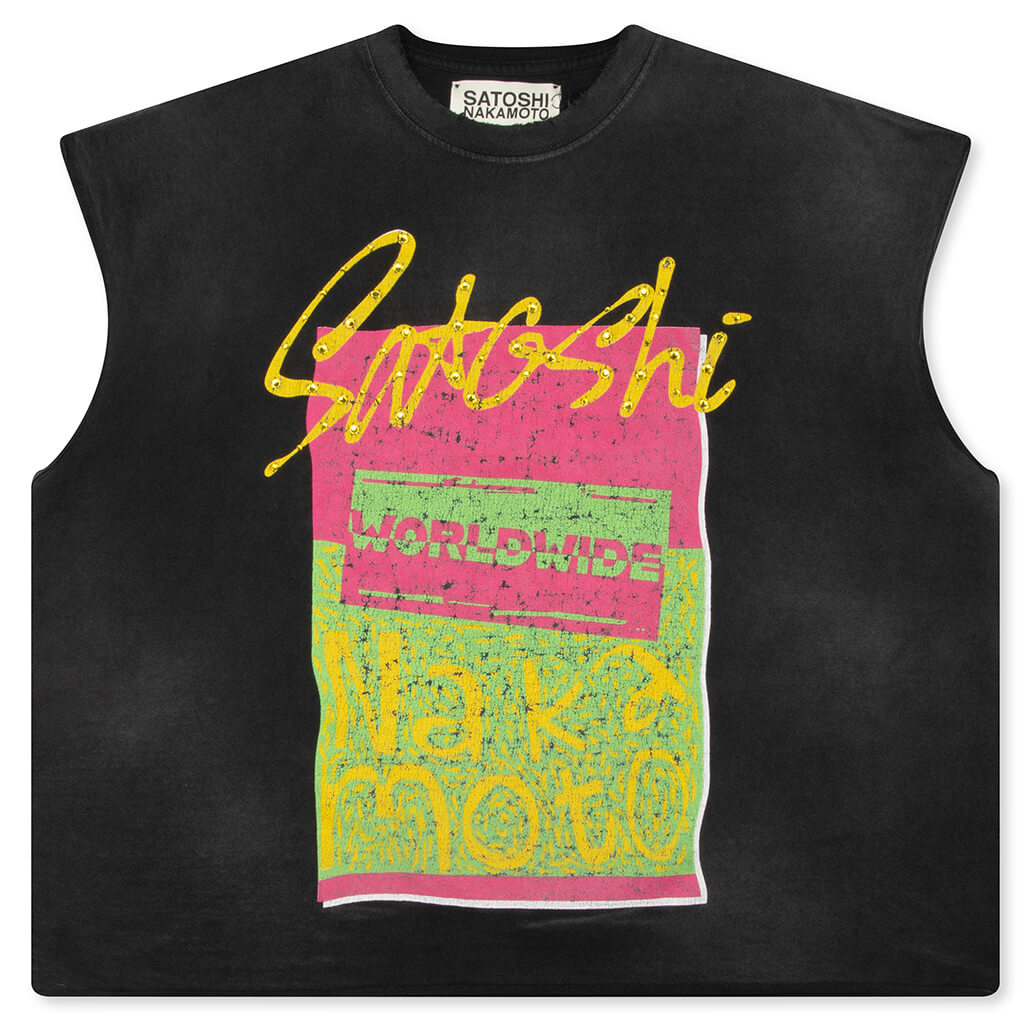 Worldwide Cut Off Tee - Washed Black – Feature