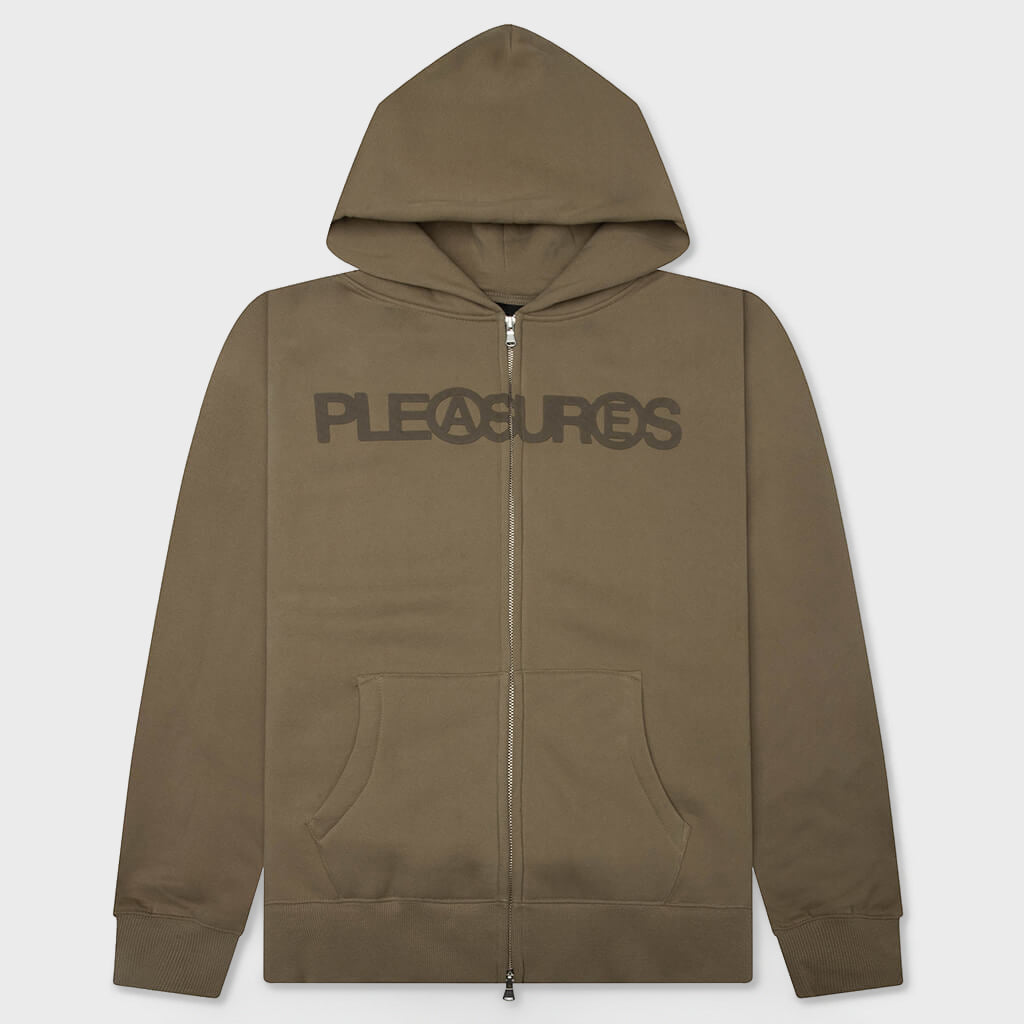 Zine Zip Hoodie - Mud