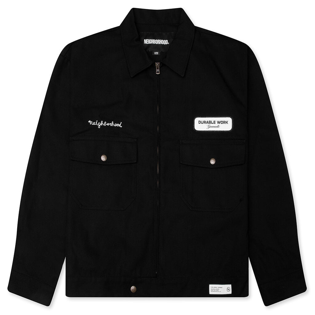 Zip Work Jacket - Black – Feature