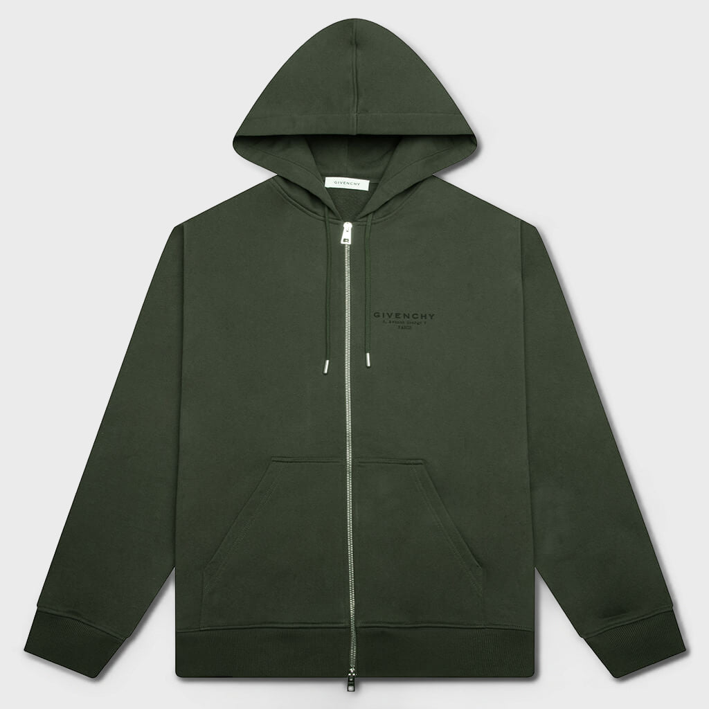 Zipped Hoodie - Khaki