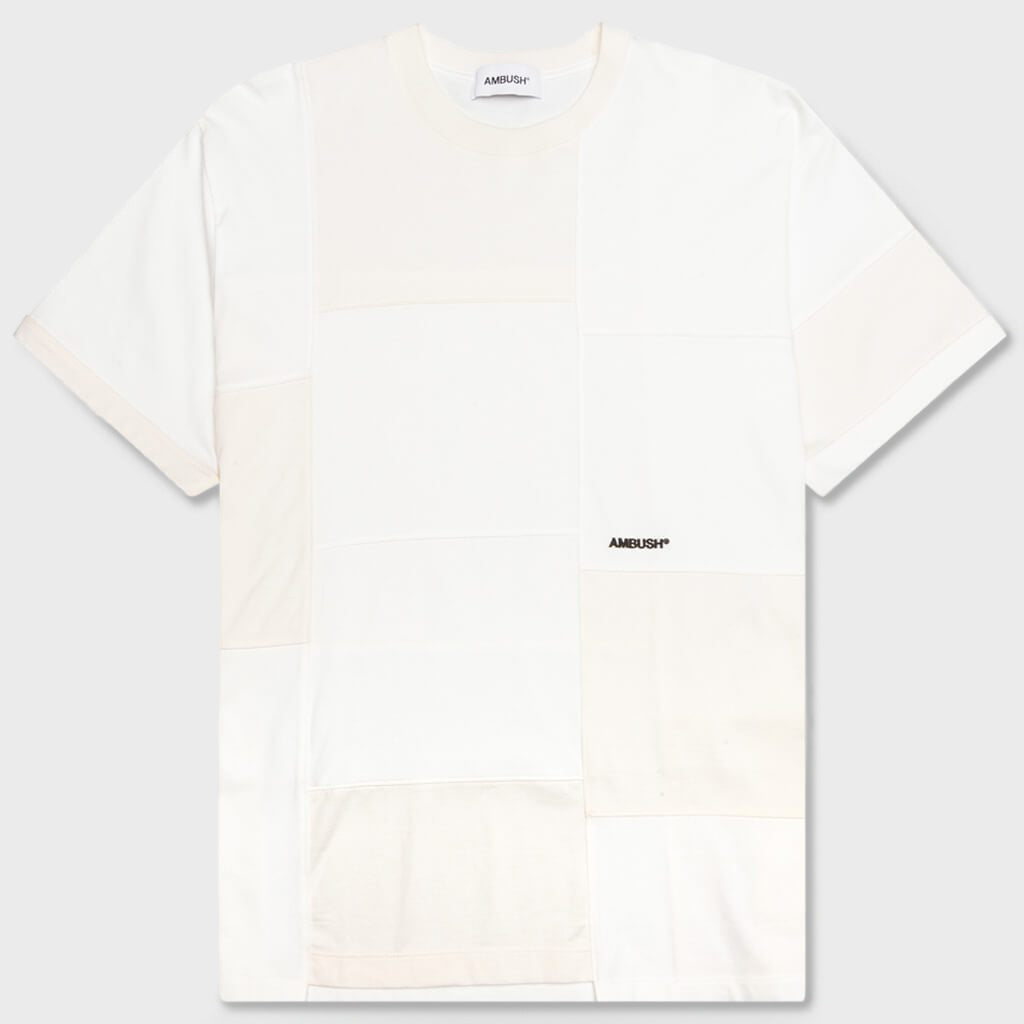 Patchwork Panel Tee - Off-White