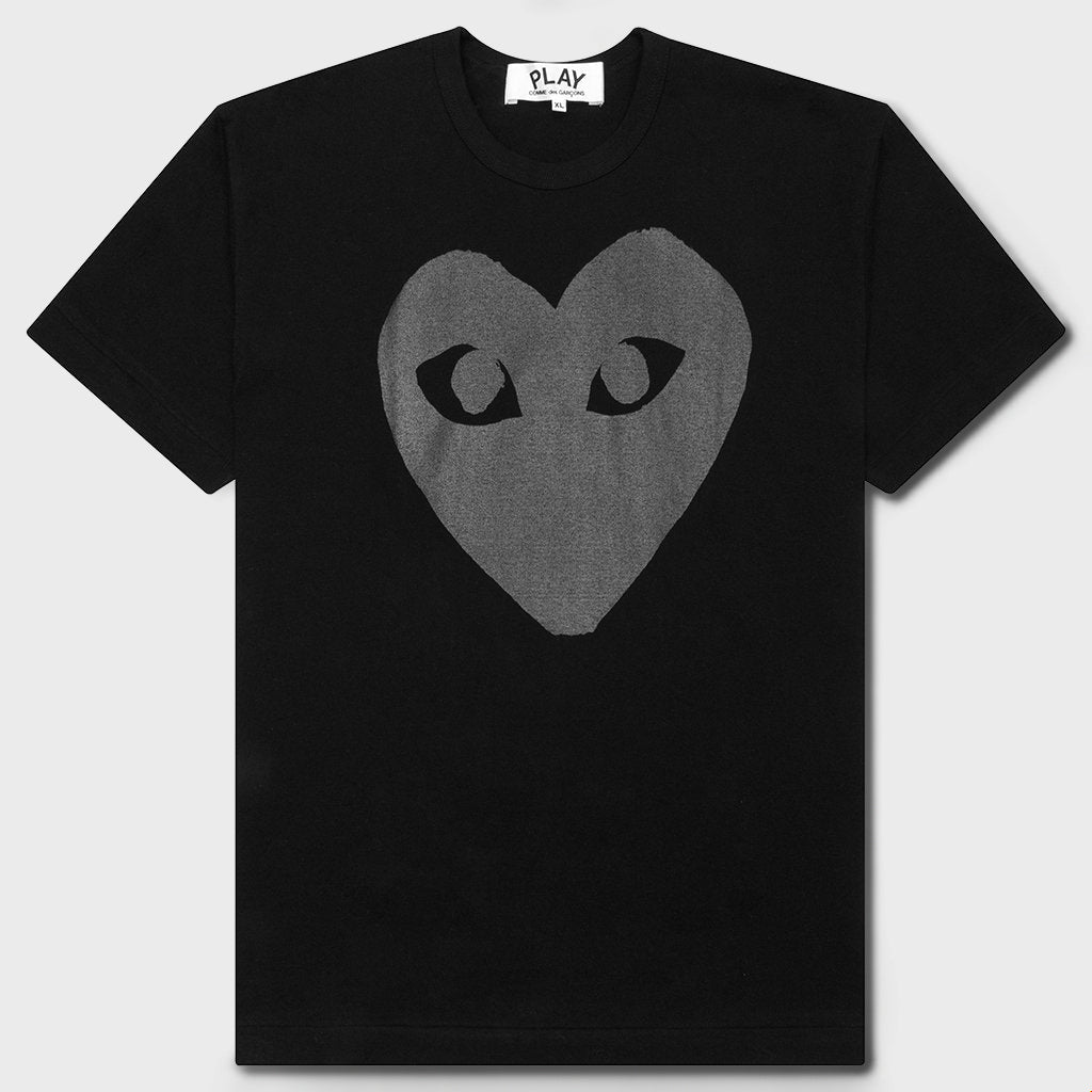 Heart T-Shirt - Black/Black