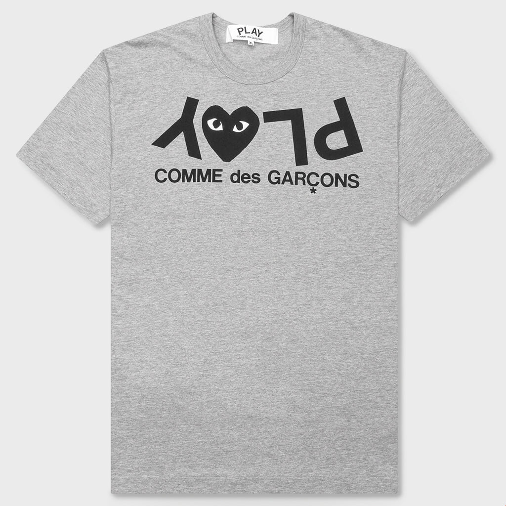 Inverted Text T-Shirt - Grey – Feature