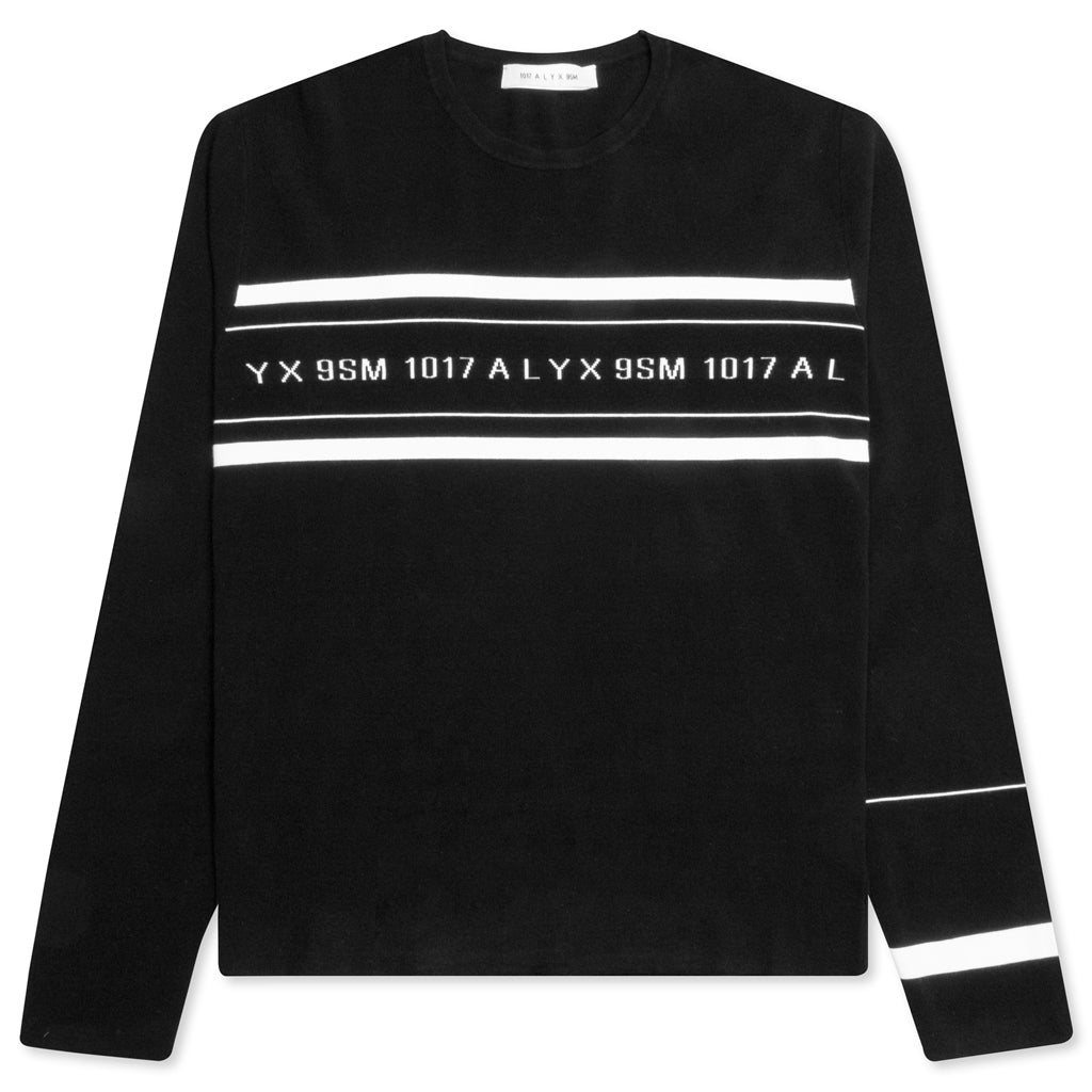 Band Logo Sweater - Black/White – Feature