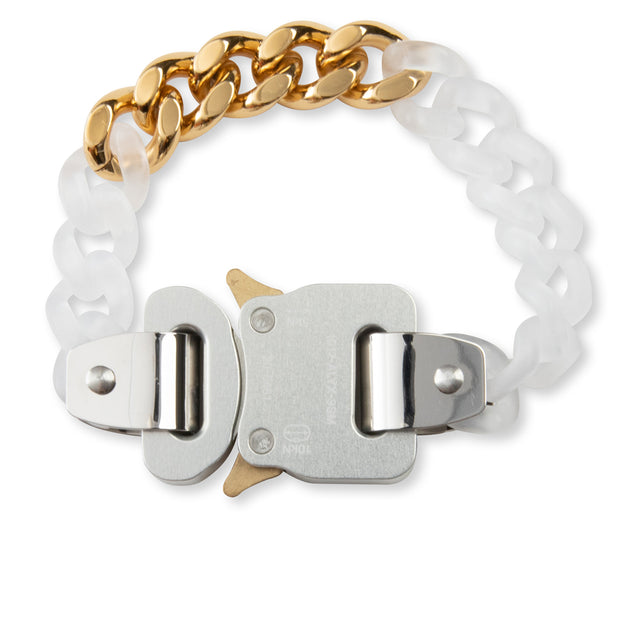 Transparent Chain and Metal Bracelet - Transparent/Gold – Feature