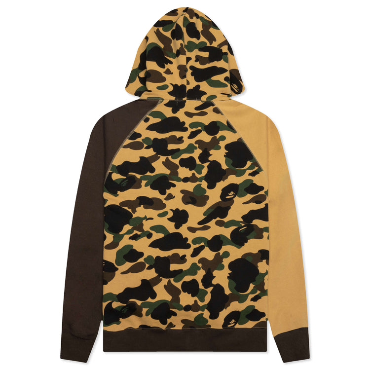 1st Camo Crazy College Full Zip Hoodie - Yellow – Feature