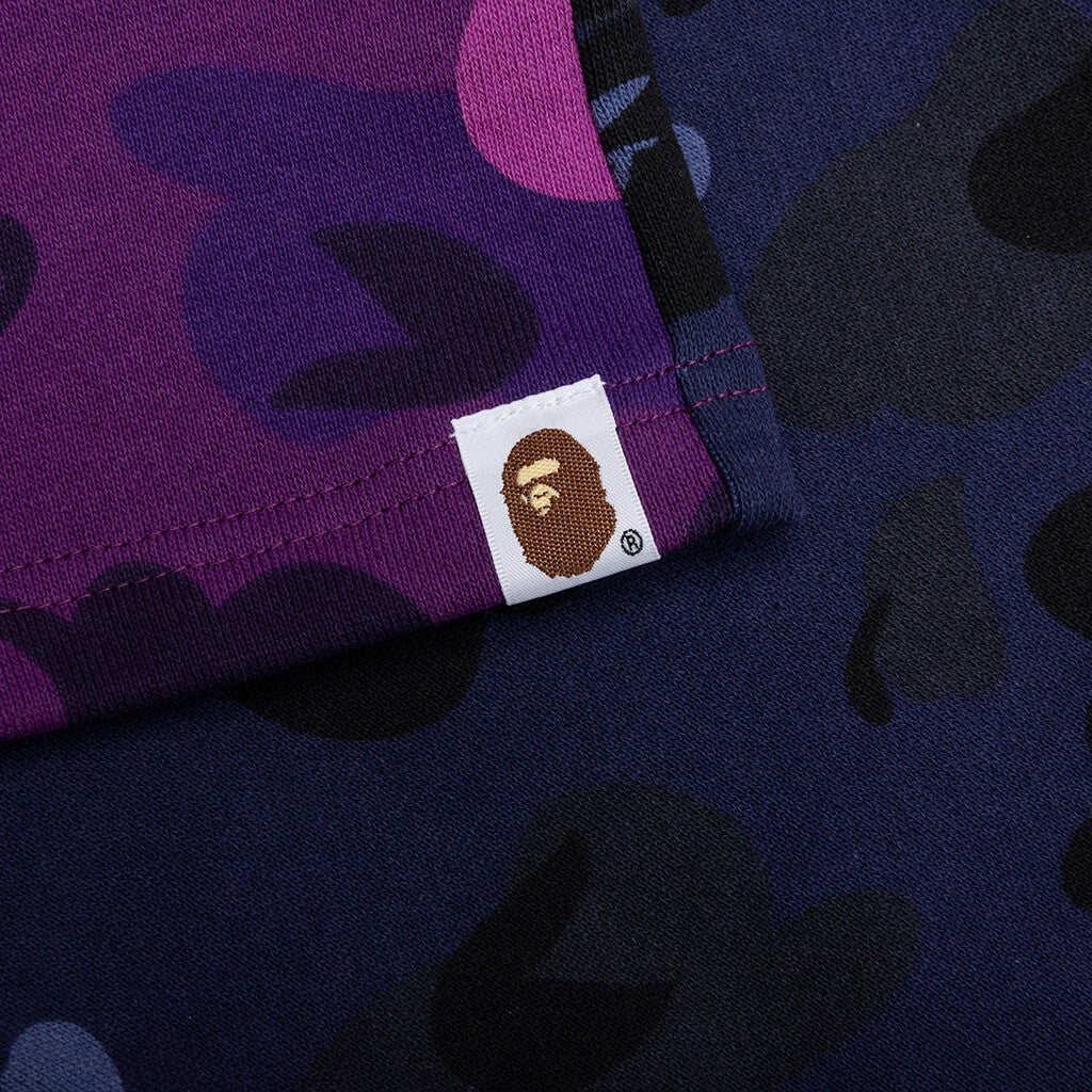 Crazy Camo Shark Sweat Shorts - Purple – Feature