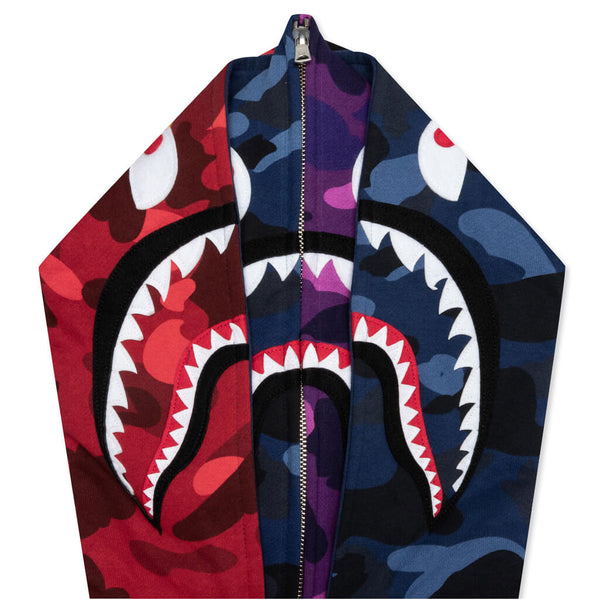 Crazy Shark Wide Fit Full Zip Double Hoodie - Multi