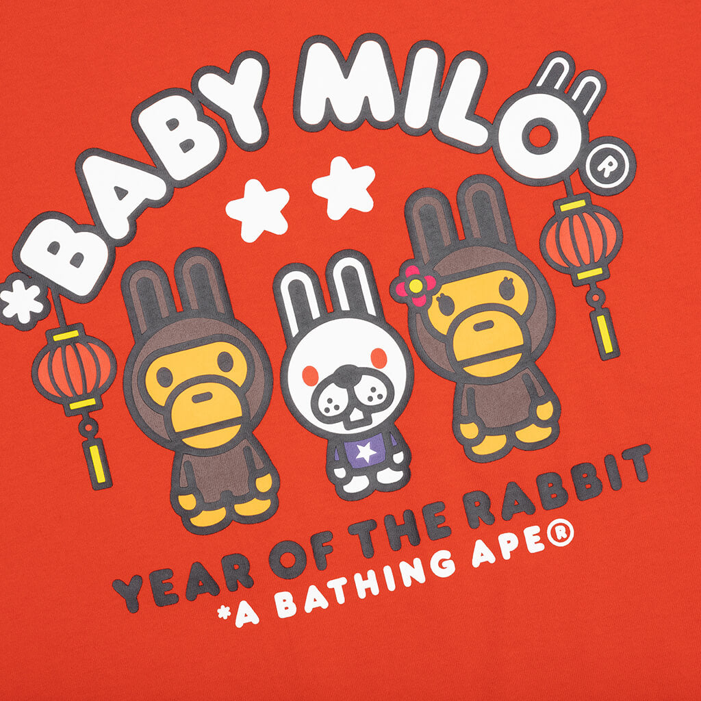 Milo Death Simon Rabbit Year Of The Rabbit Baby Milo Tee - Red – Feature