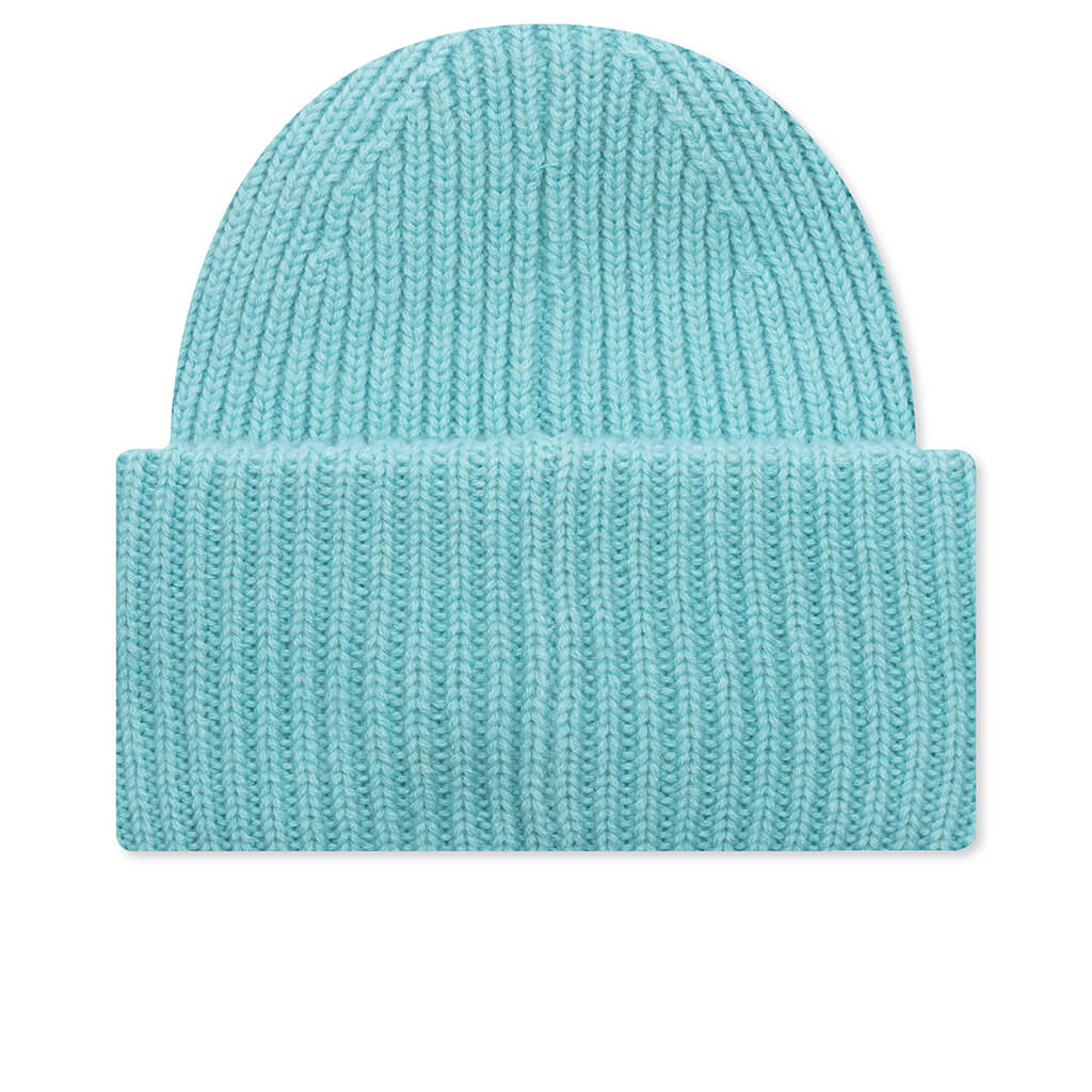 Face Logo Beanie - Turquoise Blue – Feature