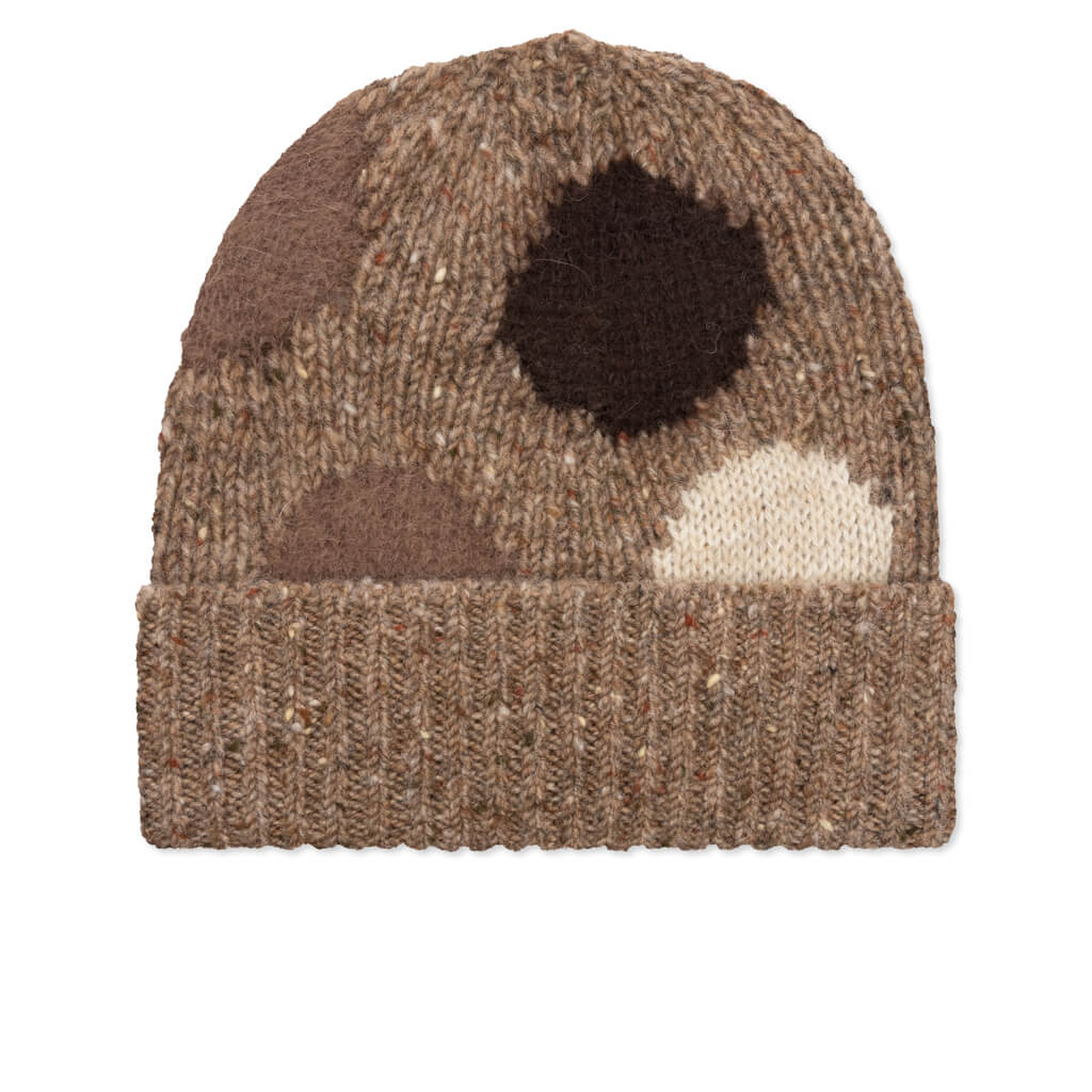 Wool Dot Beanie Hat - Brown/Multi – Feature