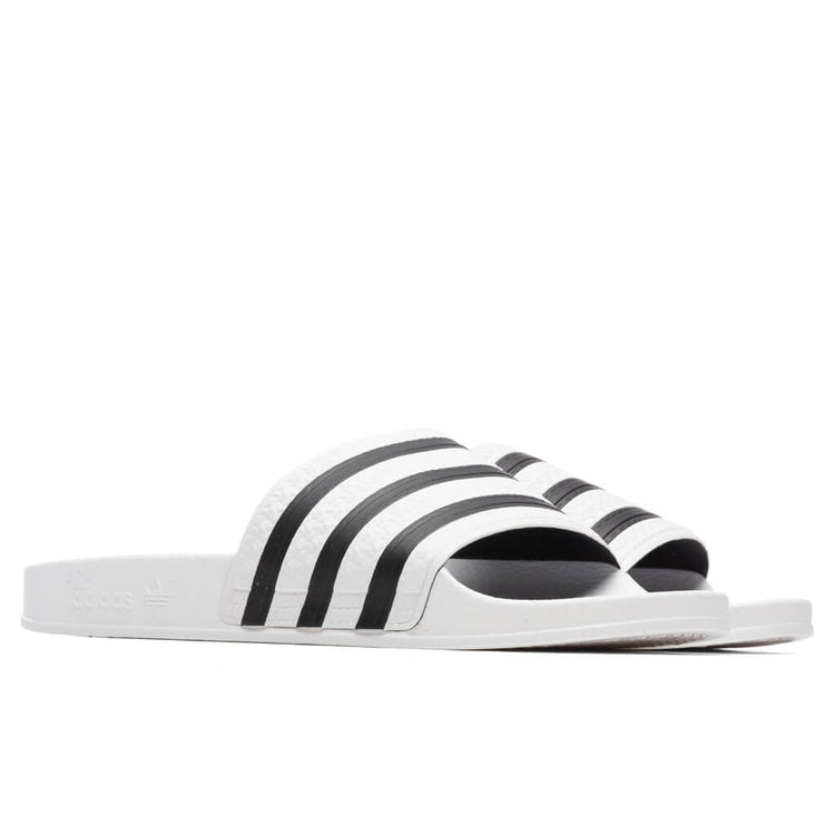 Adilette Slides - White/Black – Feature