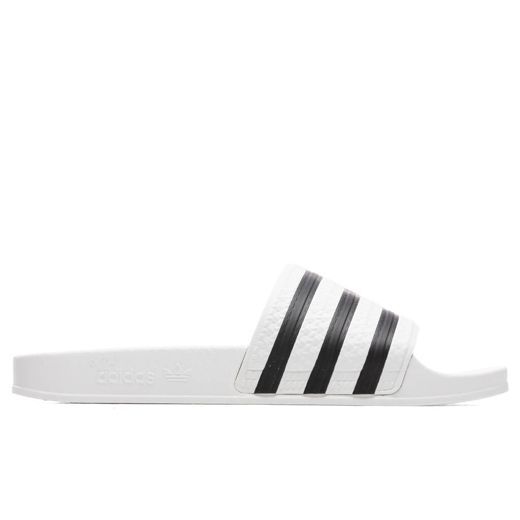 Adilette Slides - White/Black – Feature