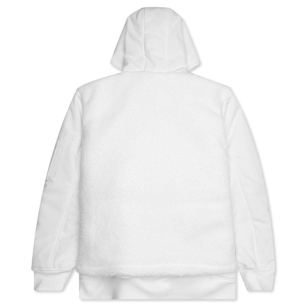 Adidas x Ivy Park Icy Park 1/2 Zip Sherpa Jacket White popular H18974