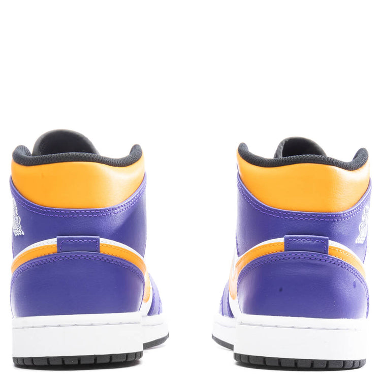 Air Jordan 1 Mid Lakers - Dark Concord/Taxi/White/Black  display picture 1