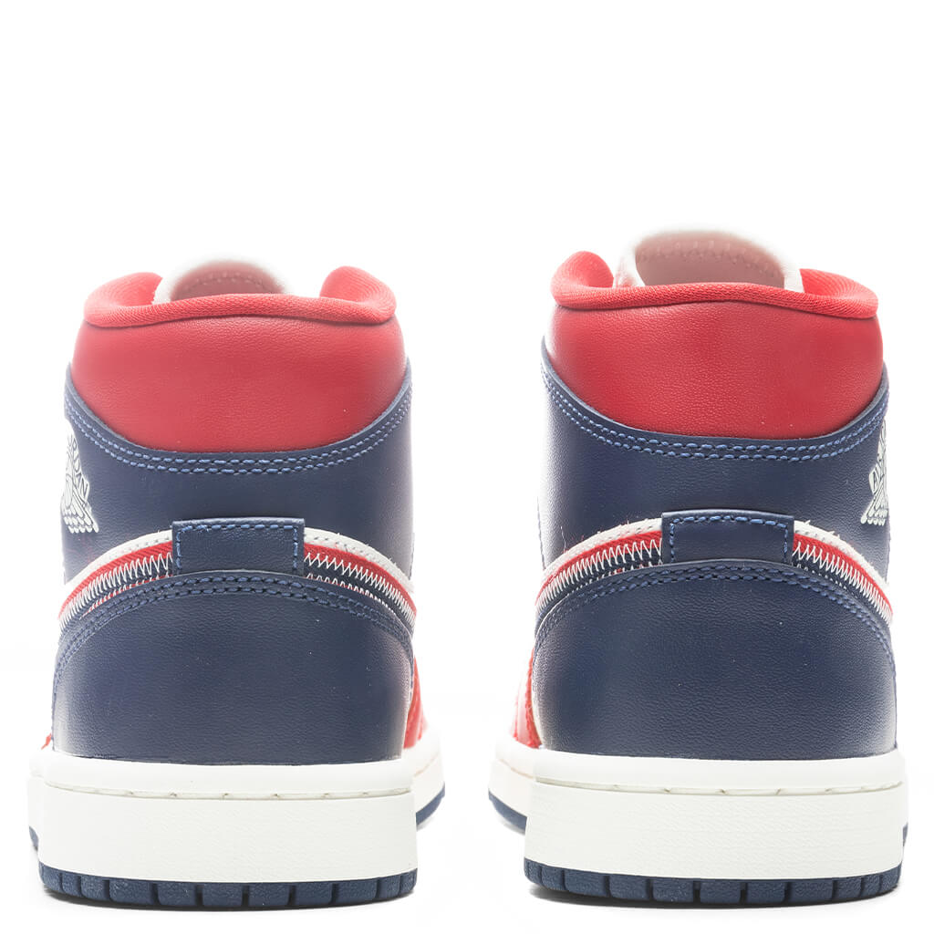 Women's Air Jordan 1 Mid SE - Gym Red/Midnight Navy/Sail Women's Air Jordan 1 Mid SE - Gym Red/Midnight Navy/Sail
