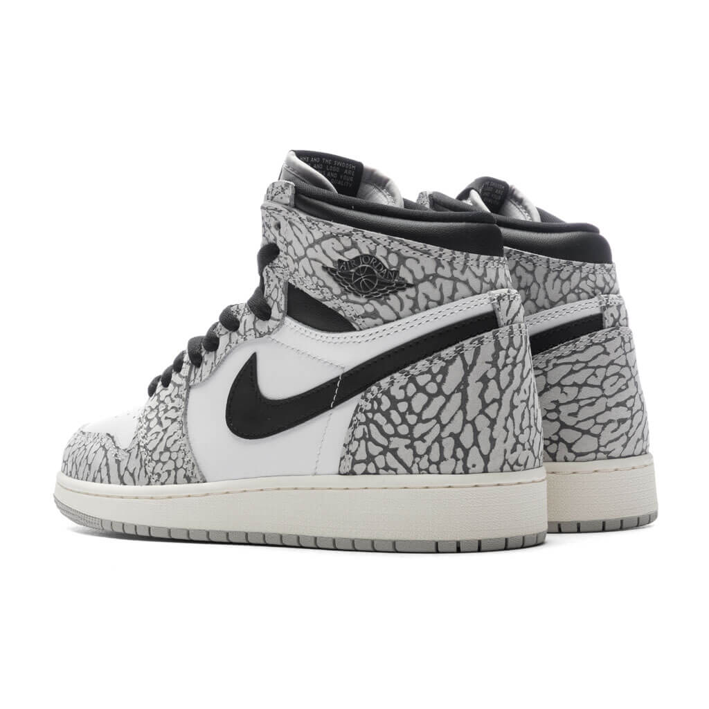 Air Jordan 1 Retro High OG (GS) - Tech Grey/Muslin/Black – Feature