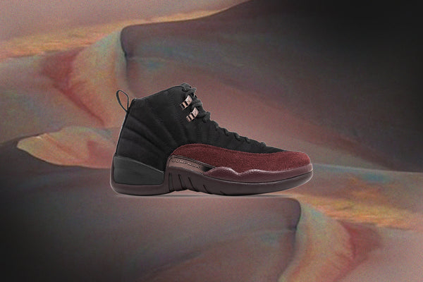 Women's Air Jordan 12 x A Ma Maniére Black/Burgundy Crush Black