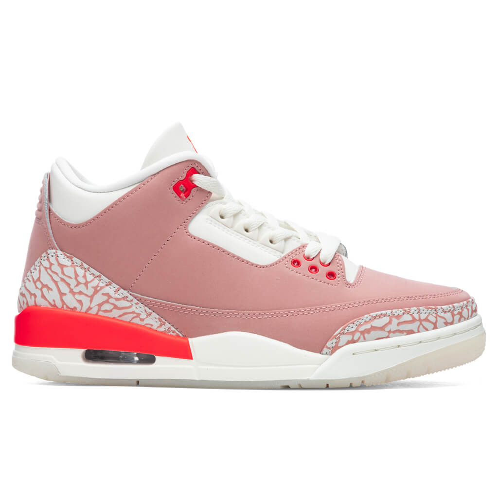 Women's Air Jordan 3 Retro - Rust Pink/Bright Crimson – Feature