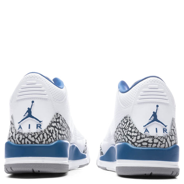Nike Air Jordan 3 Retro White True Blue Wizards CT8532-148 GS Men's Size New