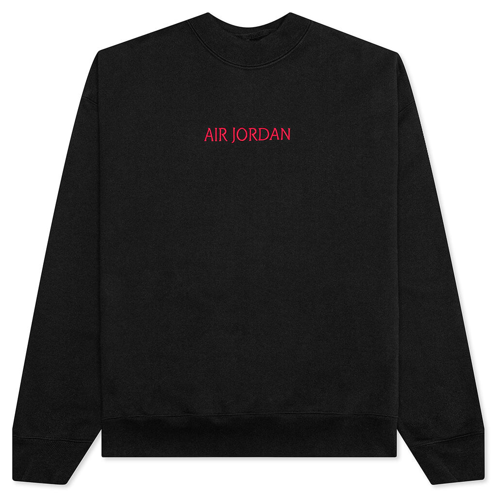 Red 4649 Air Jordan Women's Crew Sweatshirt - Black/Gym Red – Feature