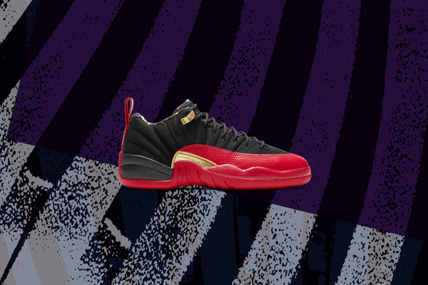 Air Jordan 12 Retro Low SE (GS) Super Bowl - Black/Varsity Red