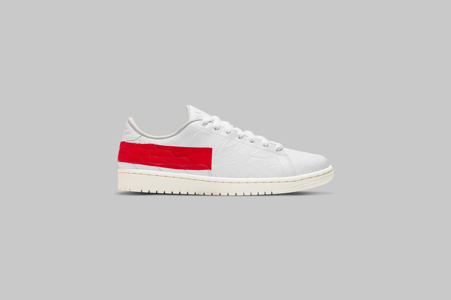 air jordan 1 centre court white university red