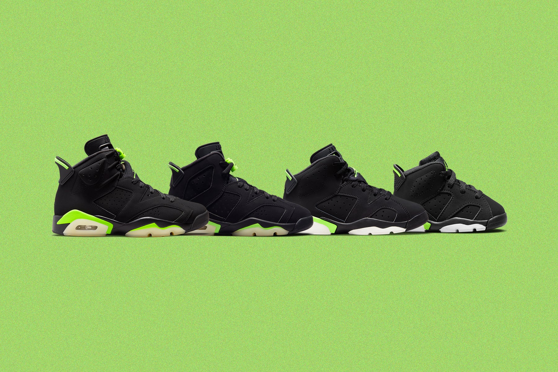 black and lime jordan 6