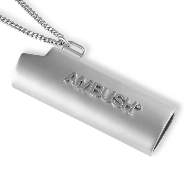 Logo Lighter Case Necklace L - Silver/Silver – Feature