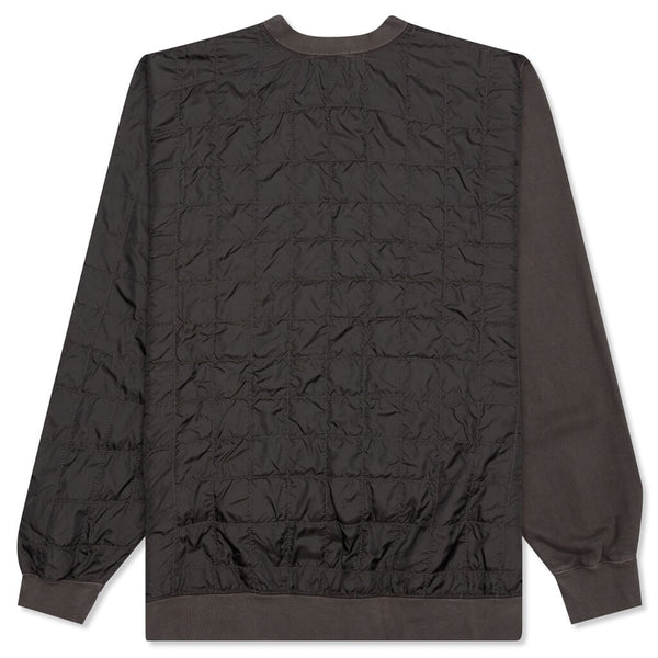 Mix Quilted Sweatshirt Black