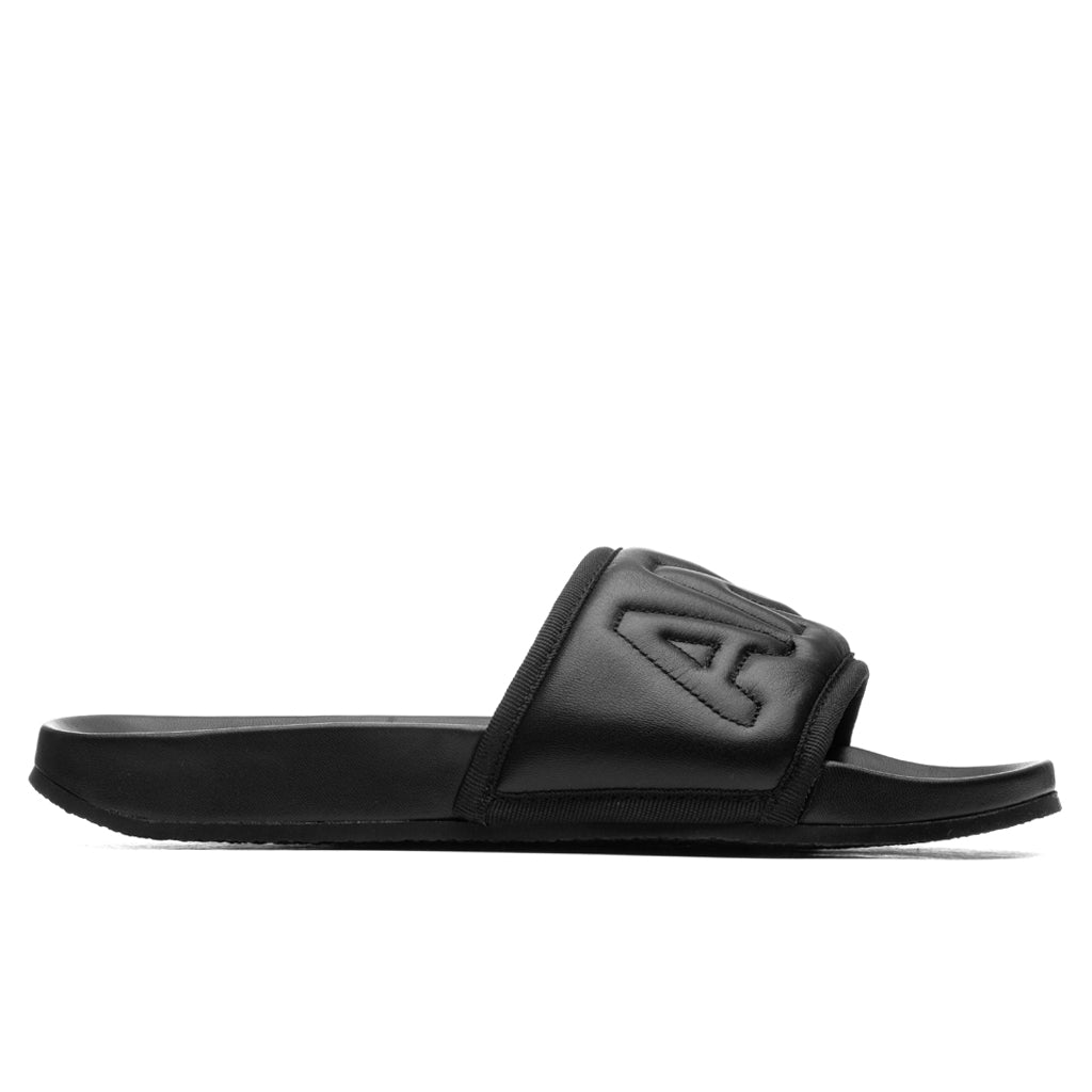 Ambush - Padded Leather Slider- Black/Black – Feature