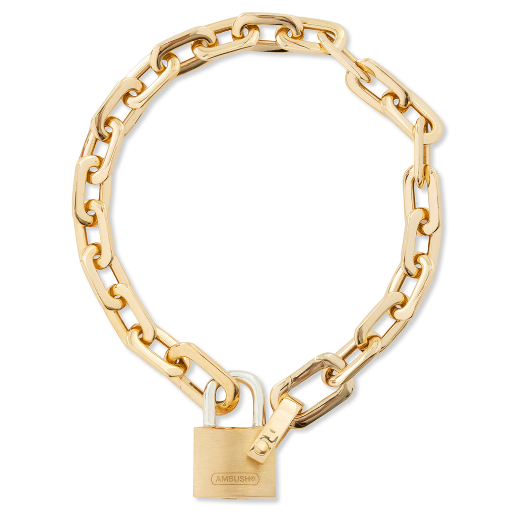 Small Padlock Chain Bracelet - Gold/Gold – Feature