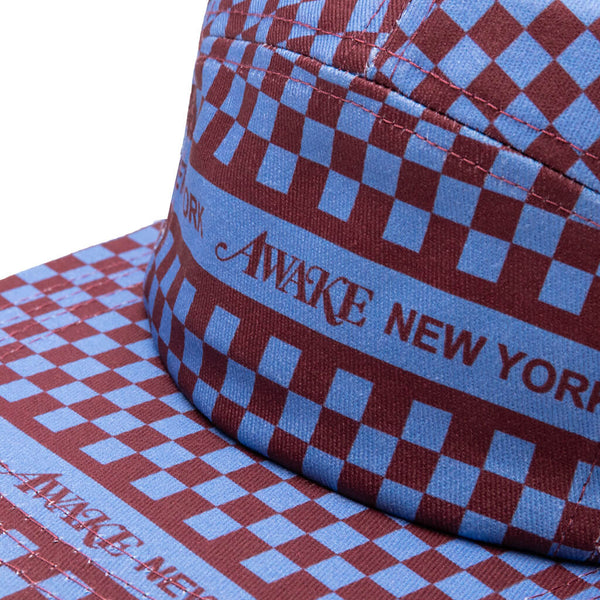 人気即納AWAKE NY CHECKRED LOGO 5 PANEL CAP カーキ 帽子