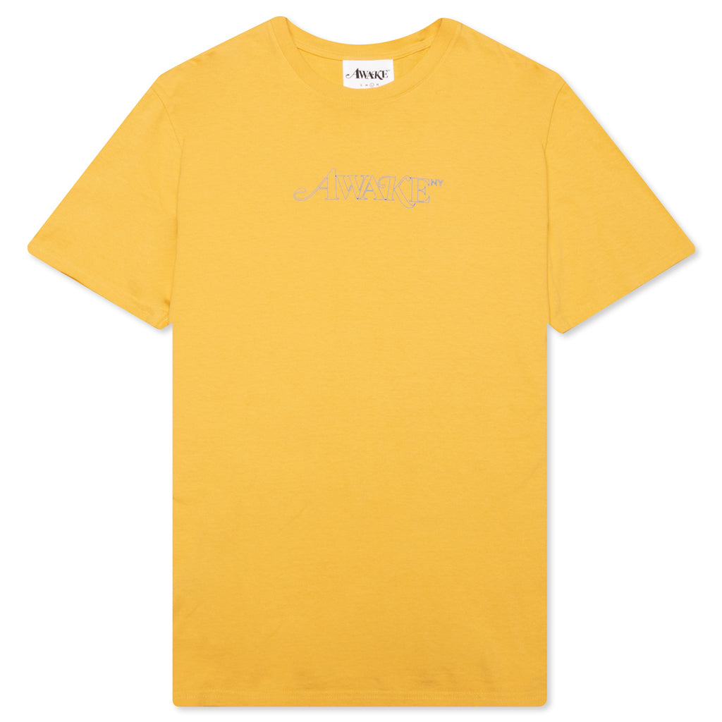 Awake Classic Outline Logo S/S Tee - Mustard – Feature