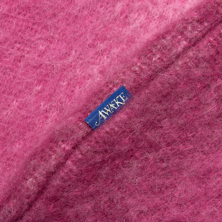 Awake Mohair Ombre Striped Cardigan - Fuchsia – Feature