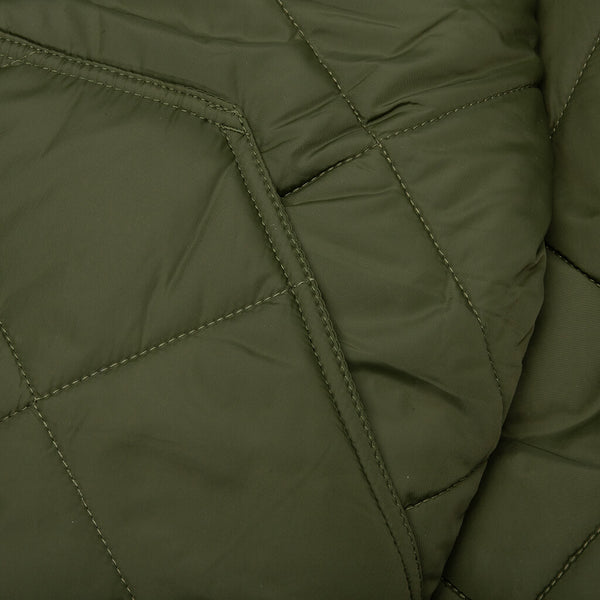 Quilted Patch Bomber Jacket - Olive – Feature