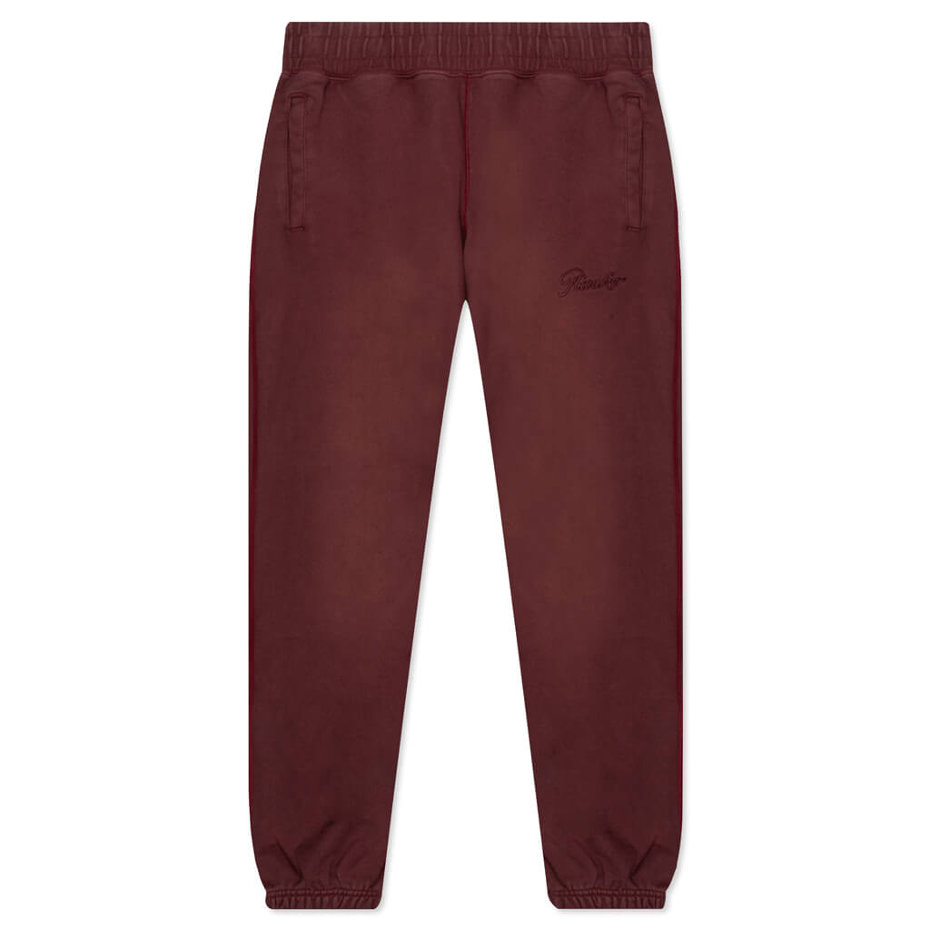 Sunbleached Logo Sweatpants - Maroon