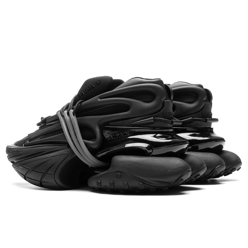 Balmain Unicorn Sneakers In Black Nylon - ShopStyle