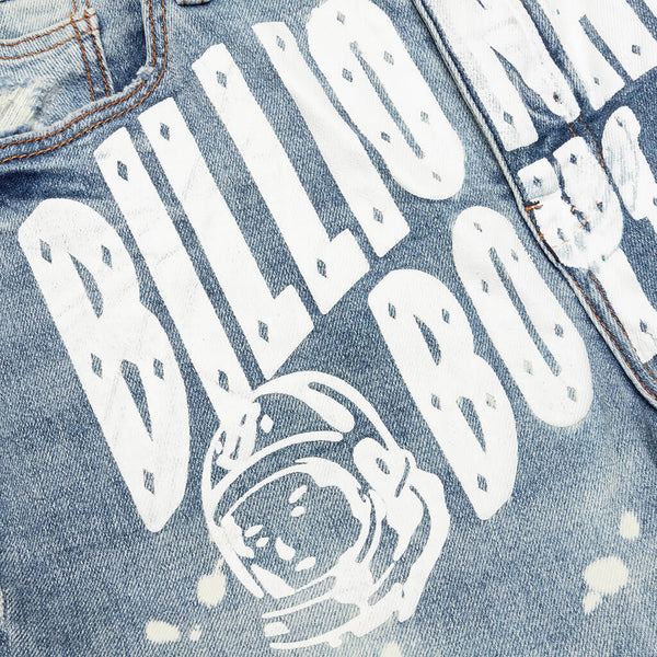 Billionaire Boys Club Blue Printed Denim Jacket - Indigo