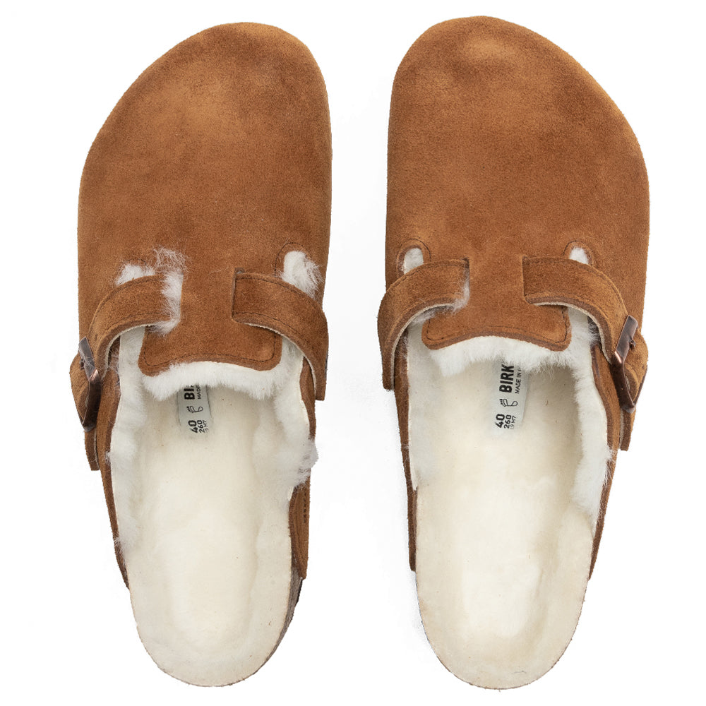 Birkenstock Wide Boston Shearling - Mink – Feature