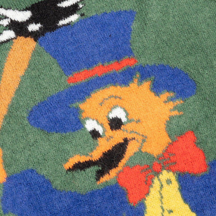 Novelty Knit Sweater Green Feature